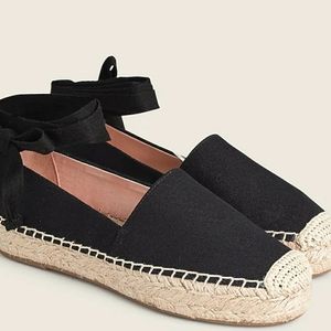J. Crew Black Espadrille, sz 10